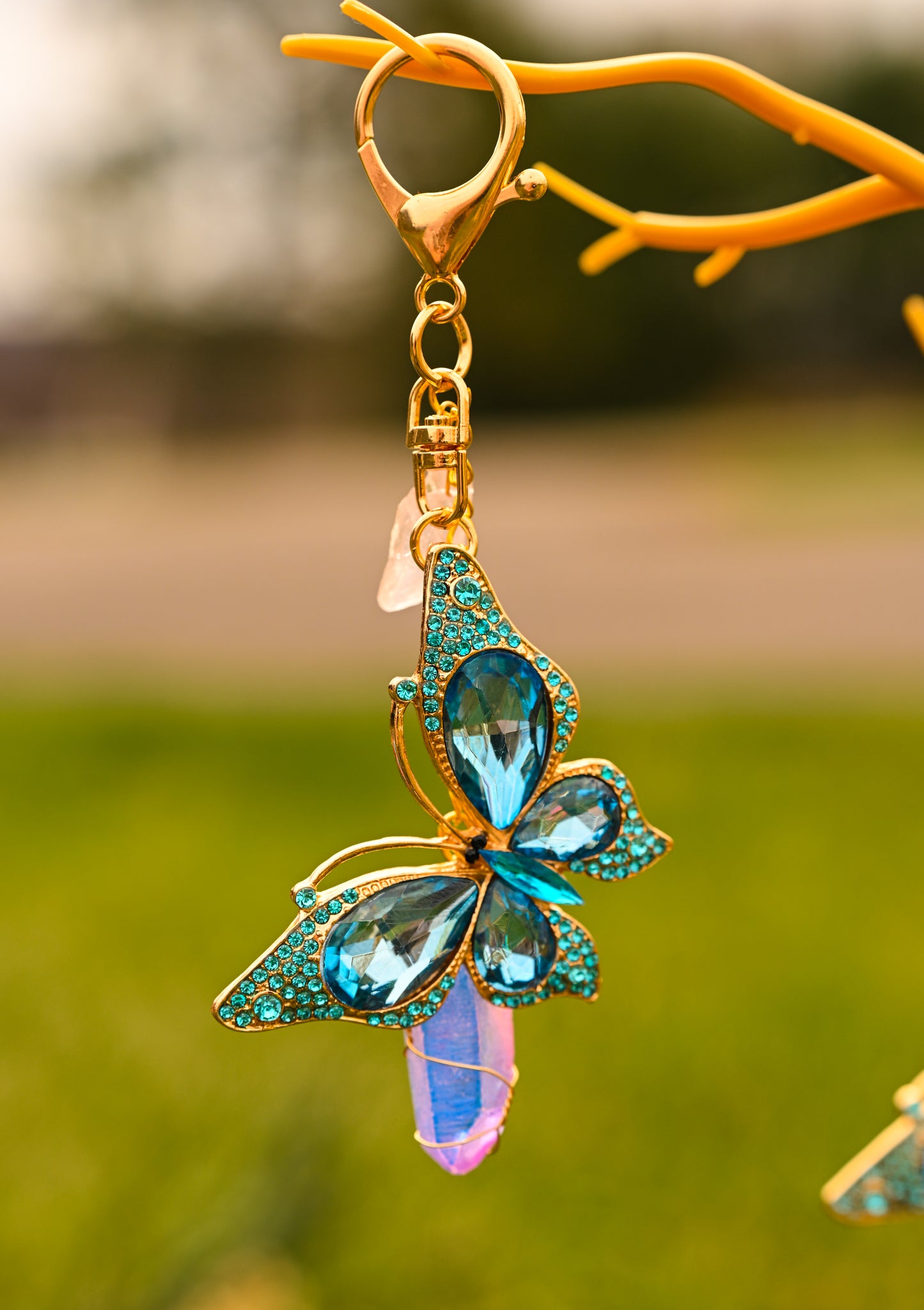 Butterfly Crystal Clip