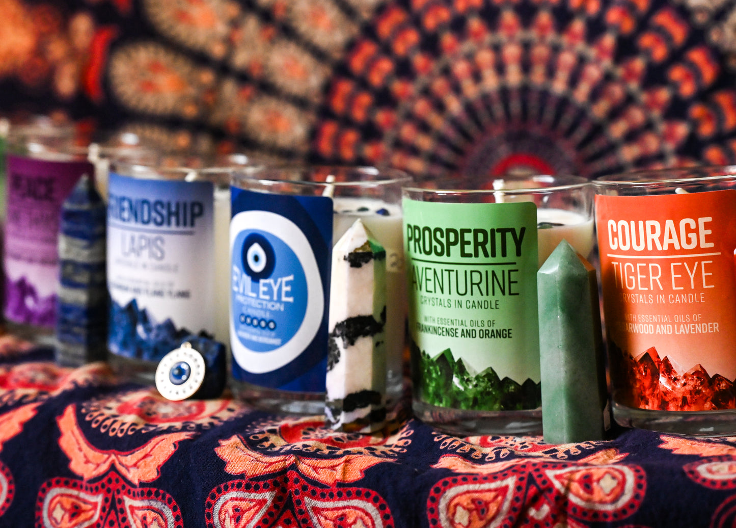 Heal with Intention - Crystal Candles