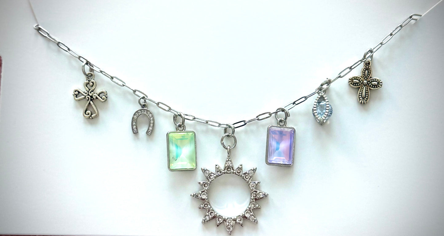 Silver Sun Charmony Necklace
