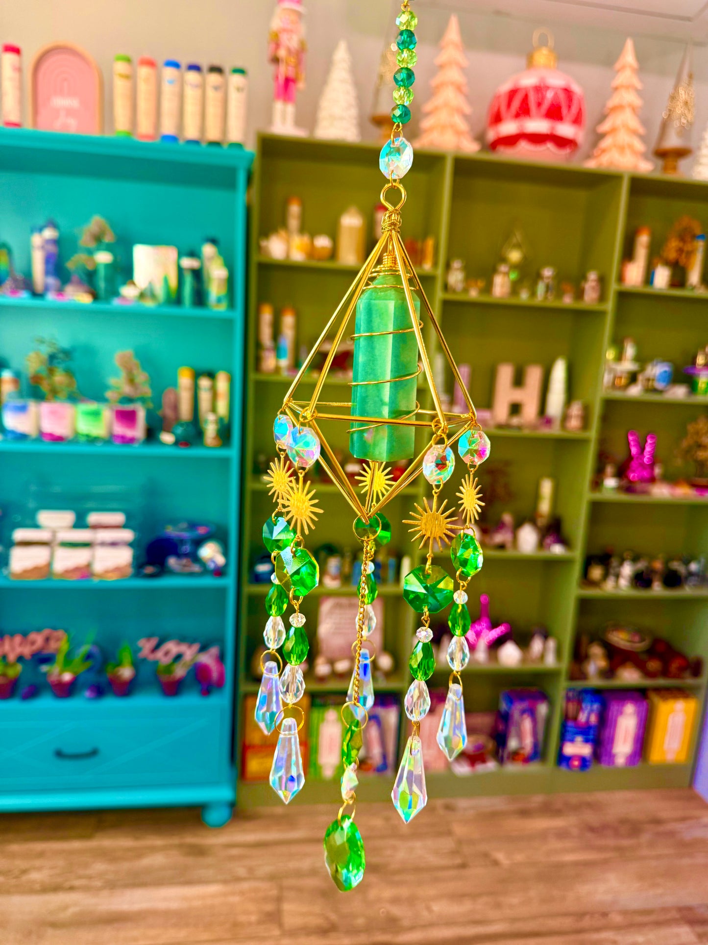 Green Aventurine Suncatcher