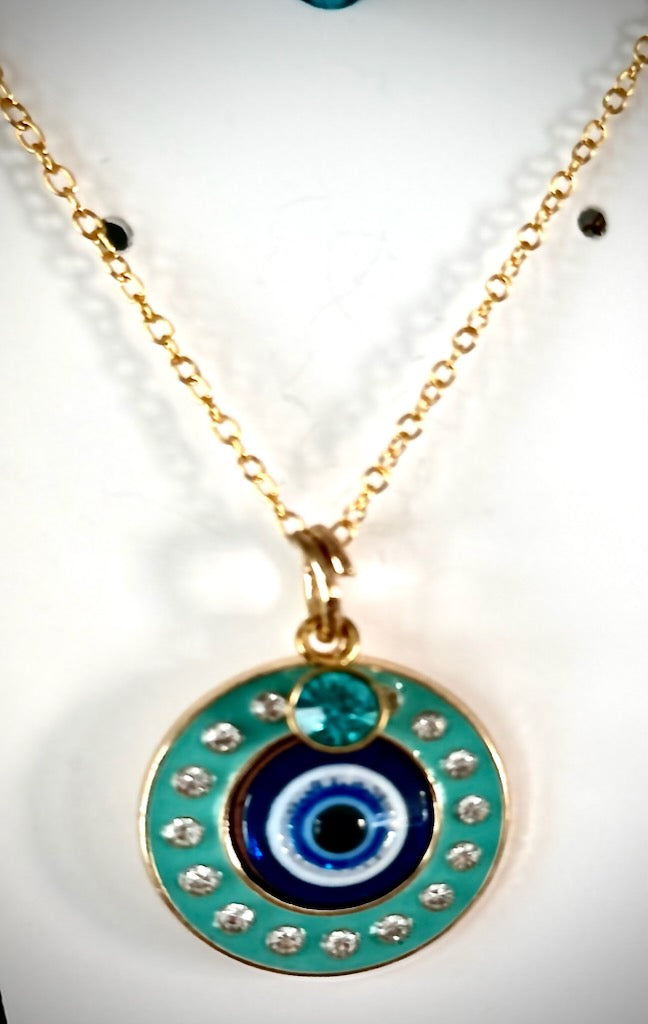 Teal Gold Protective Eye