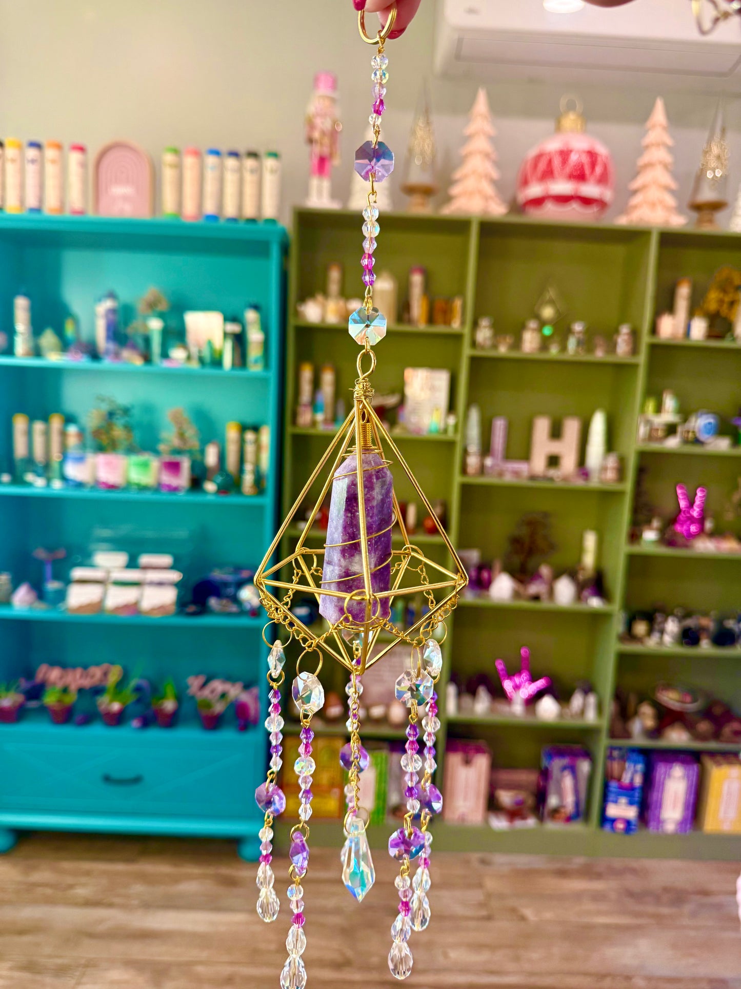 Lepidolite Suncatcher