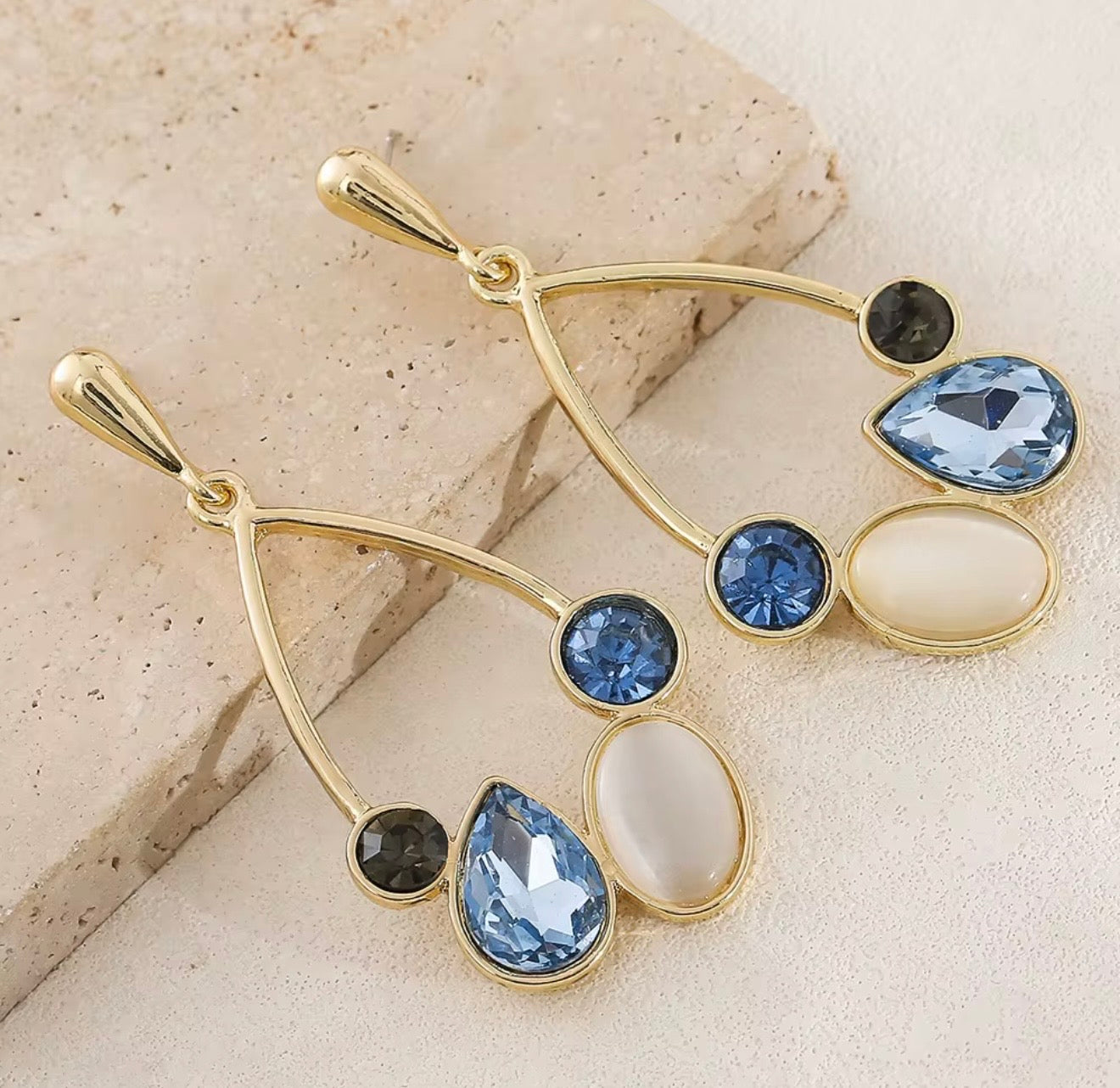 Crystal dangle earrings