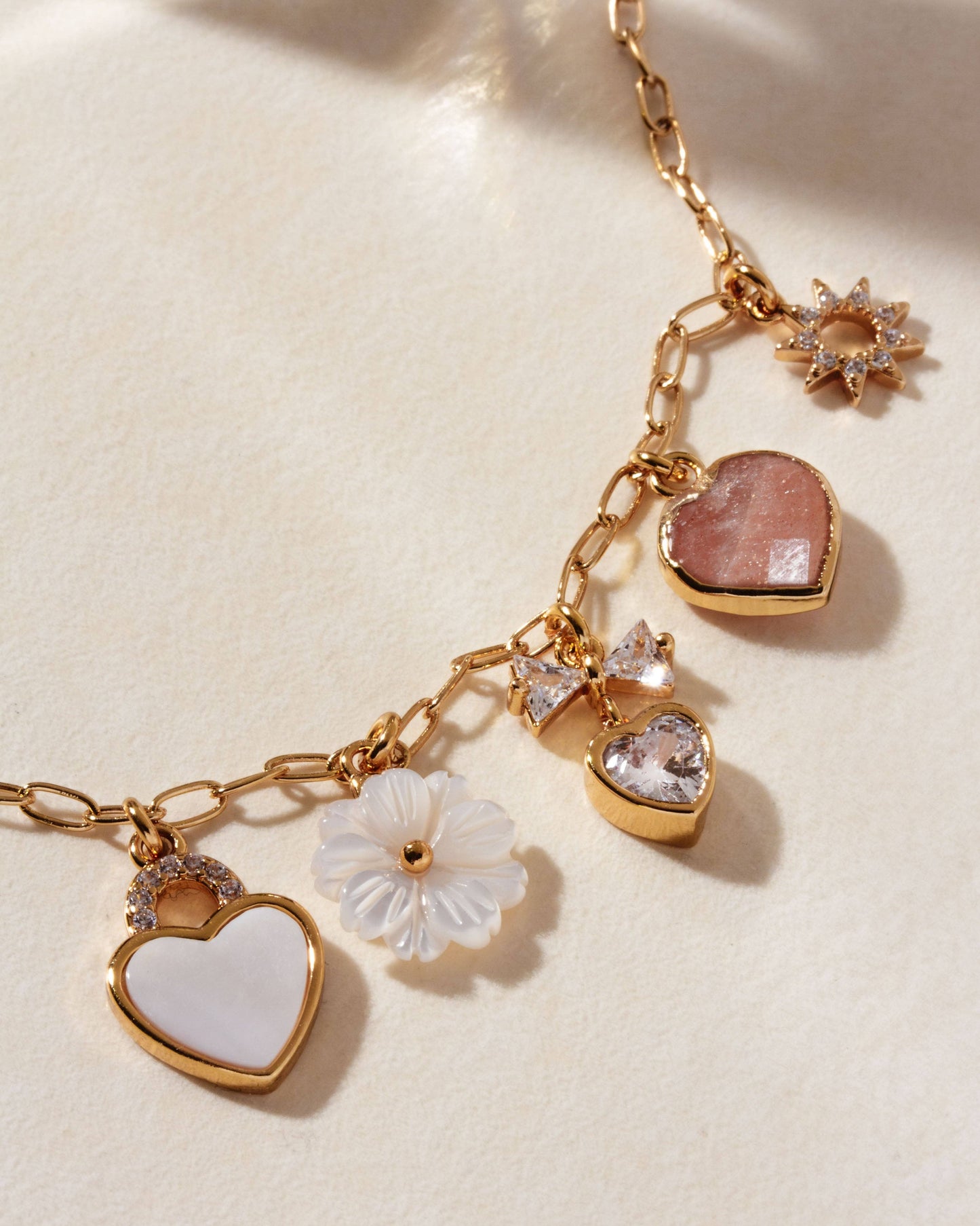 Celestial Petals Charm Necklace