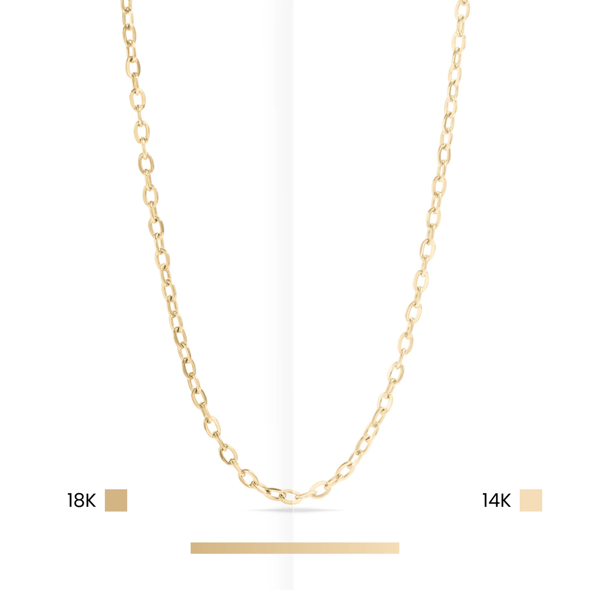 14K Gold Filled PLUS™ Paperclip Chain Necklace 4mm: Gold / 14"+2"