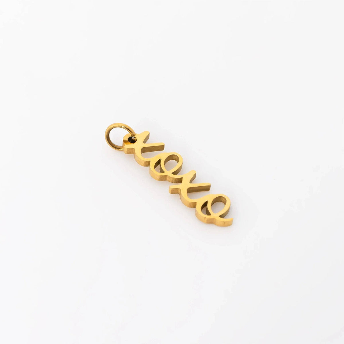 18K Gold PVD Stainless Steel XOXO Charm: Gold