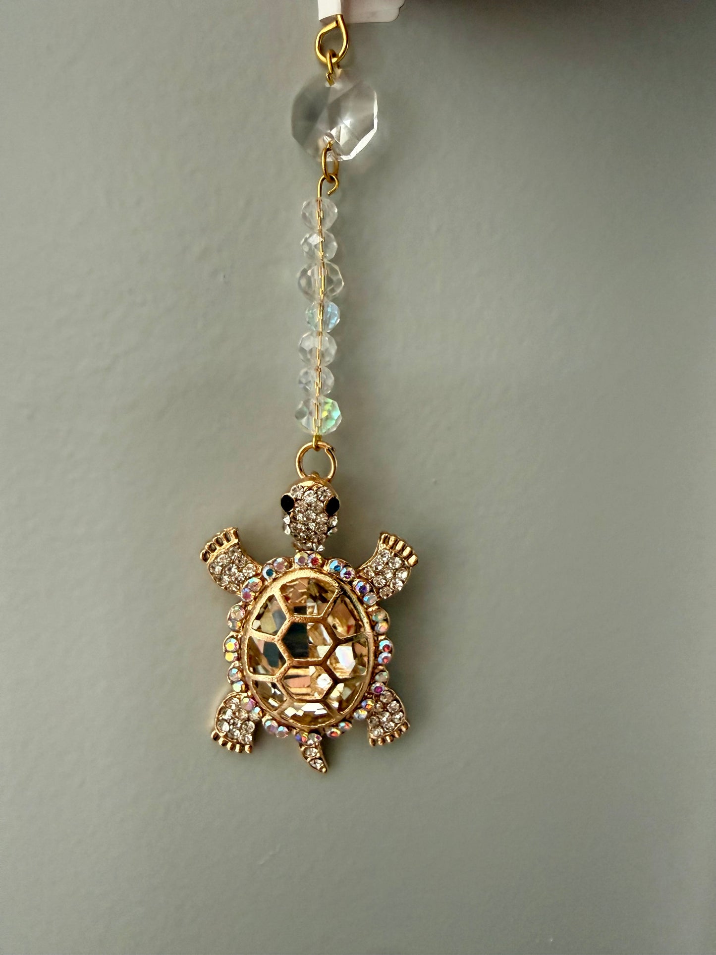 White turtle mini suncatcher