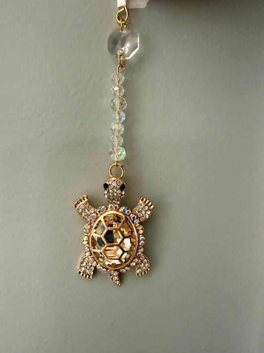 White turtle mini suncatcher