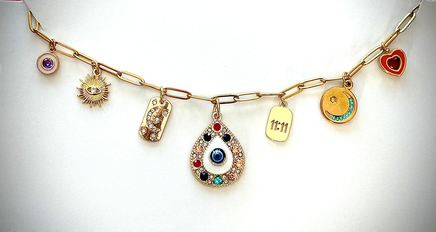 Multi Stone Charmony Necklace