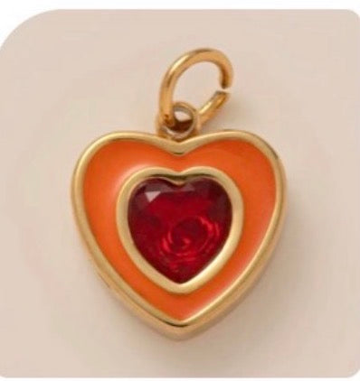 Birthstone charm necklace