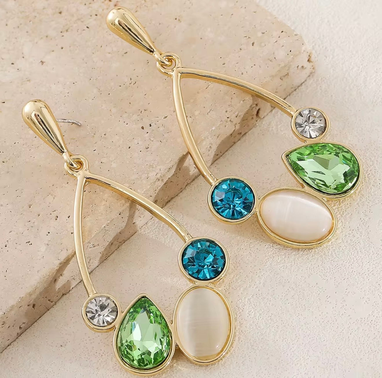 Crystal dangle earrings