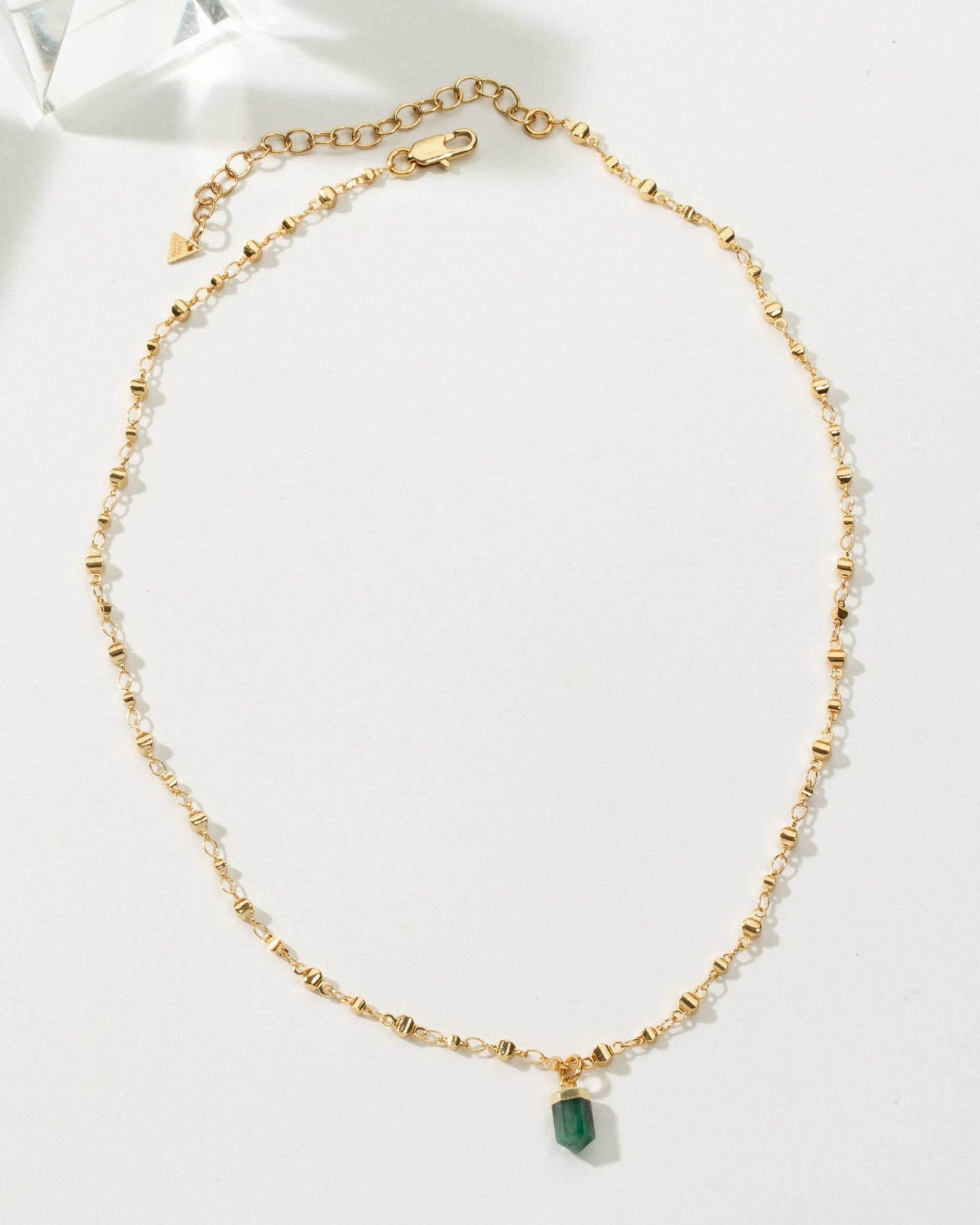 Straight to The Point Necklace - Emerald