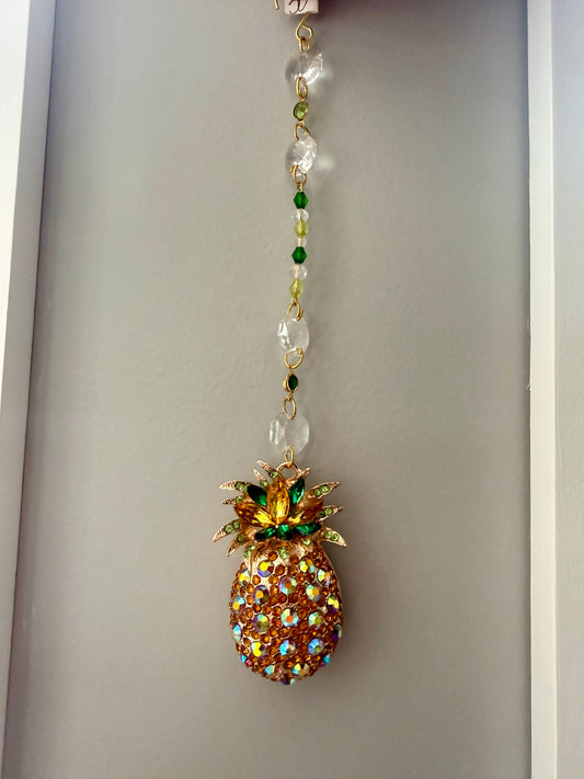 Pineapple mini suncatcher