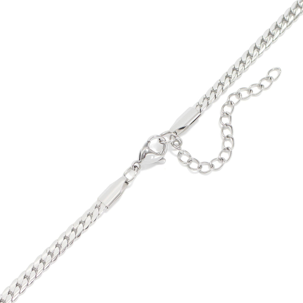 18K Gold PVD Stainless Steel Curb Charm Holder Necklace: Gold / 16'+2"