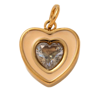 Enamel Birthstone Charms - April