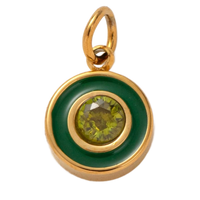 Enamel Birthstone Charms - August