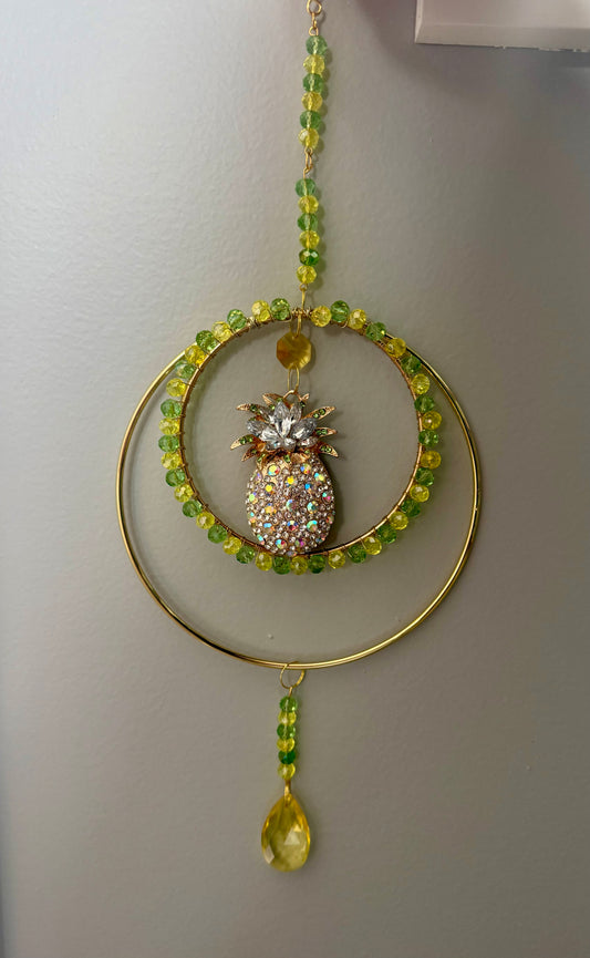 White Pineapple Suncatcher