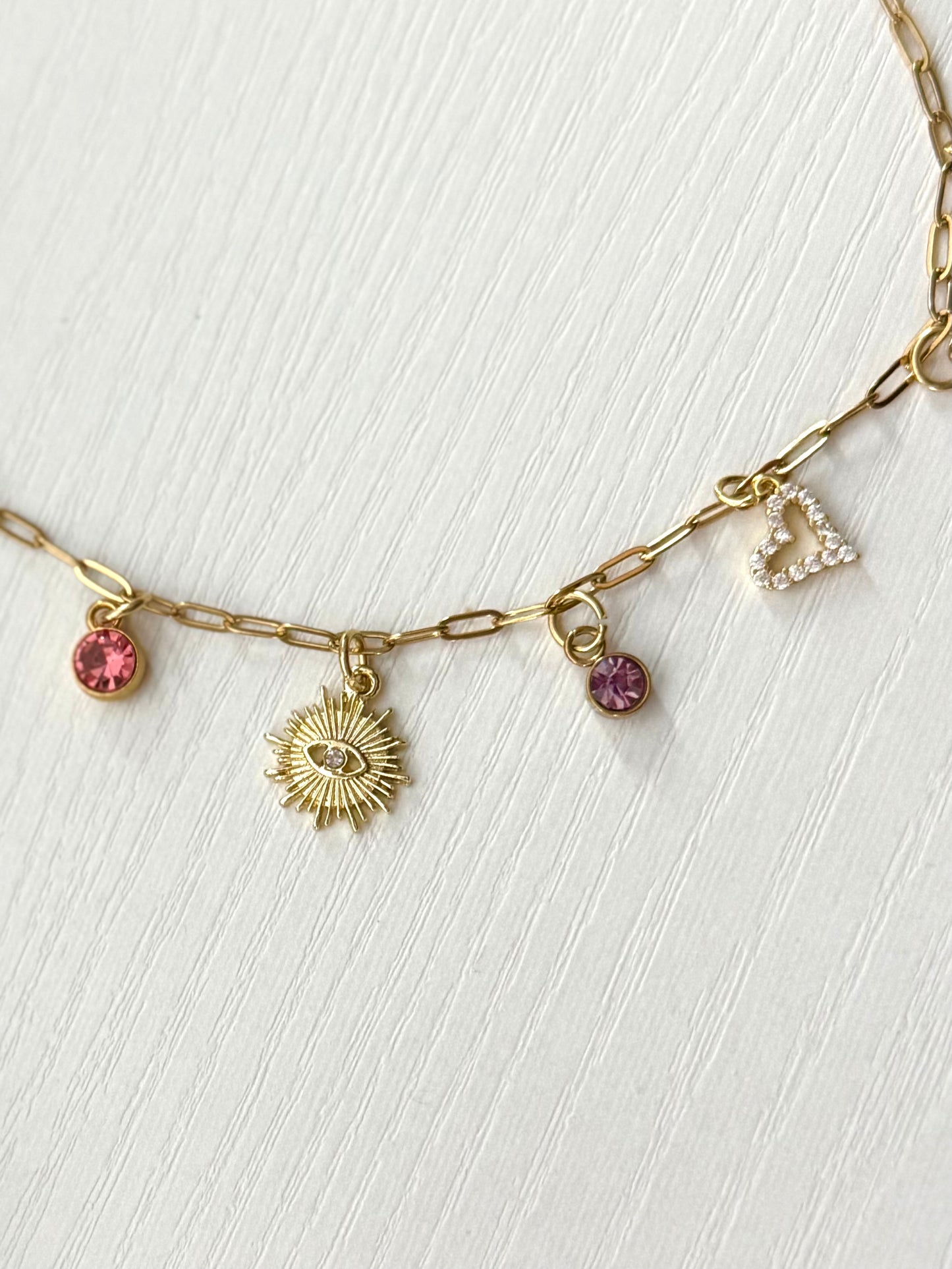 Amethyst XO Charmony Necklace