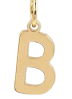 Gold Plated Initial Charms - B