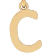 Gold Plated Initial Charms - C