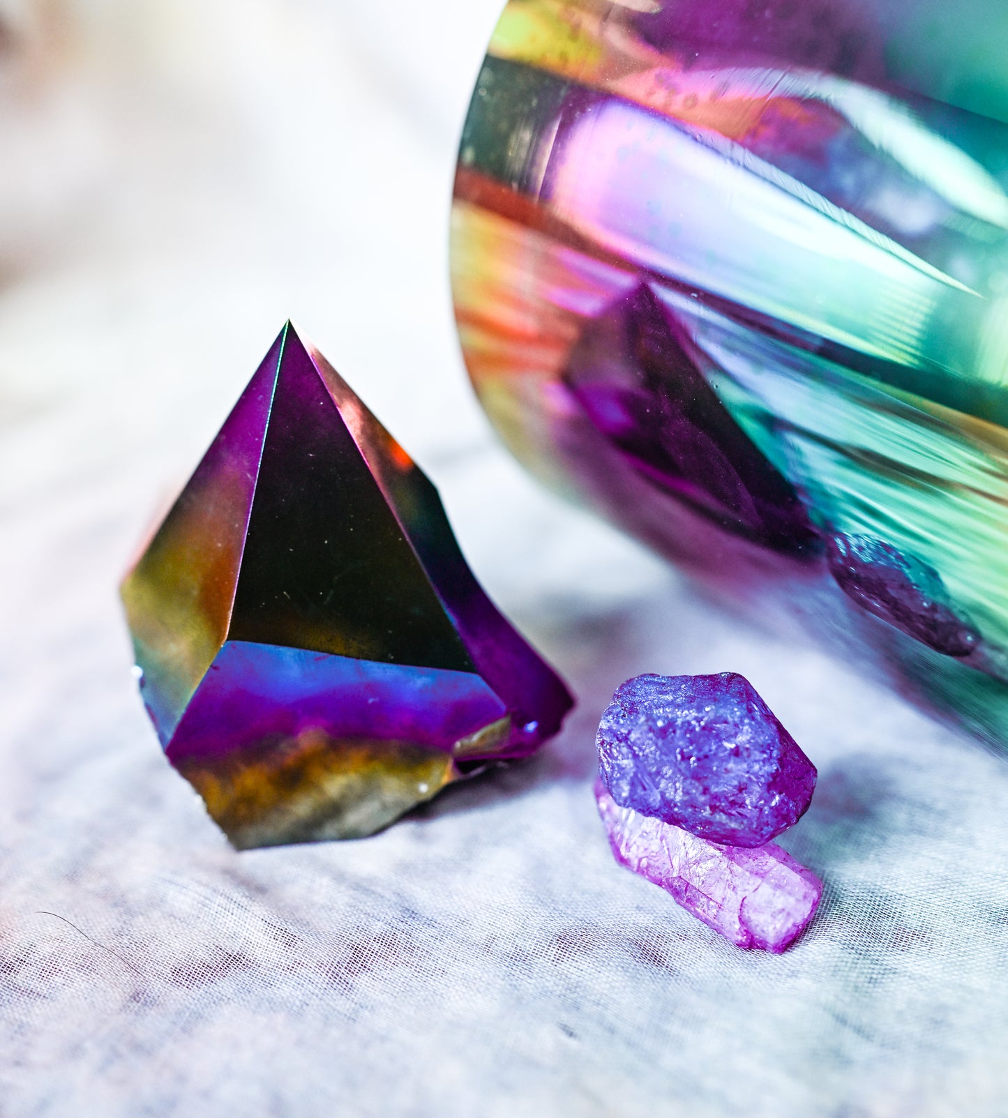 Titanium Aura Obsidian