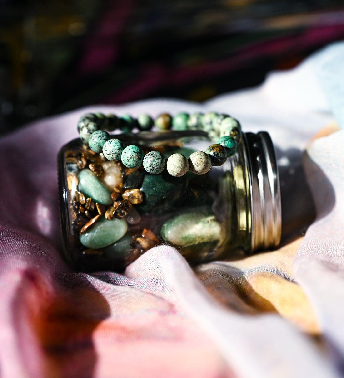 African Turquoise Bracelet