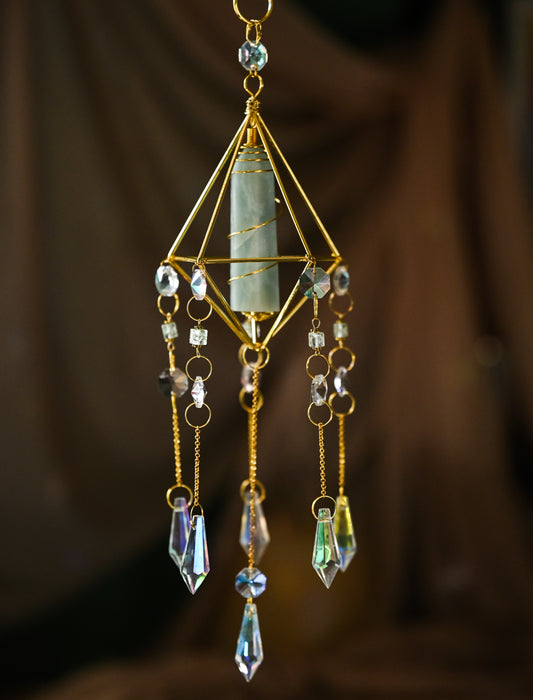 Sky Blue Quartz Suncatcher