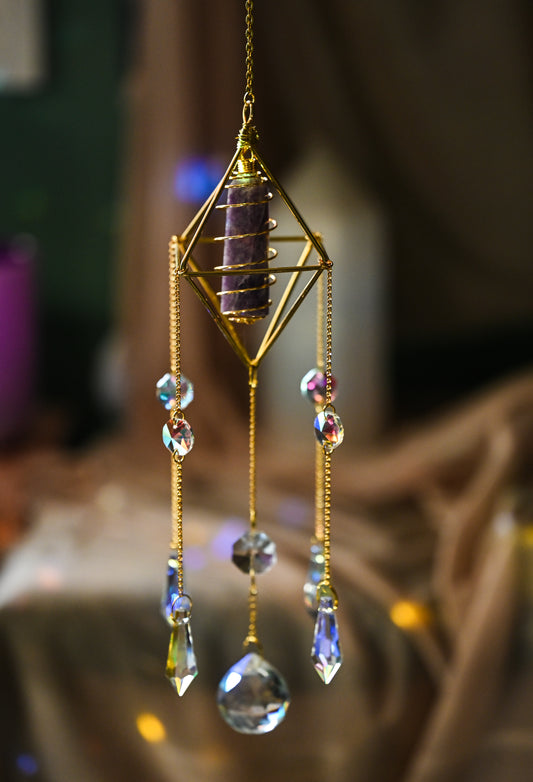 Lepidolite Suncatcher