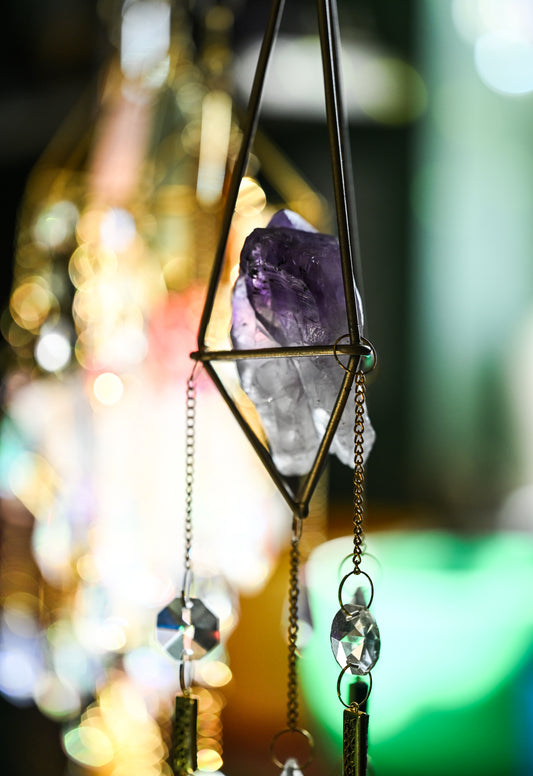 Amethyst Tooth Suncatcher