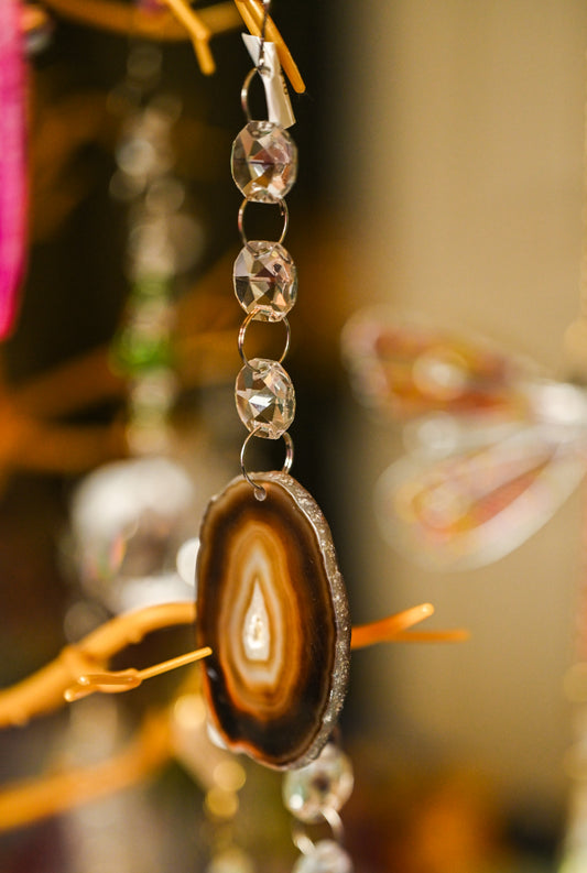 Brown Agate Mini Suncatcher