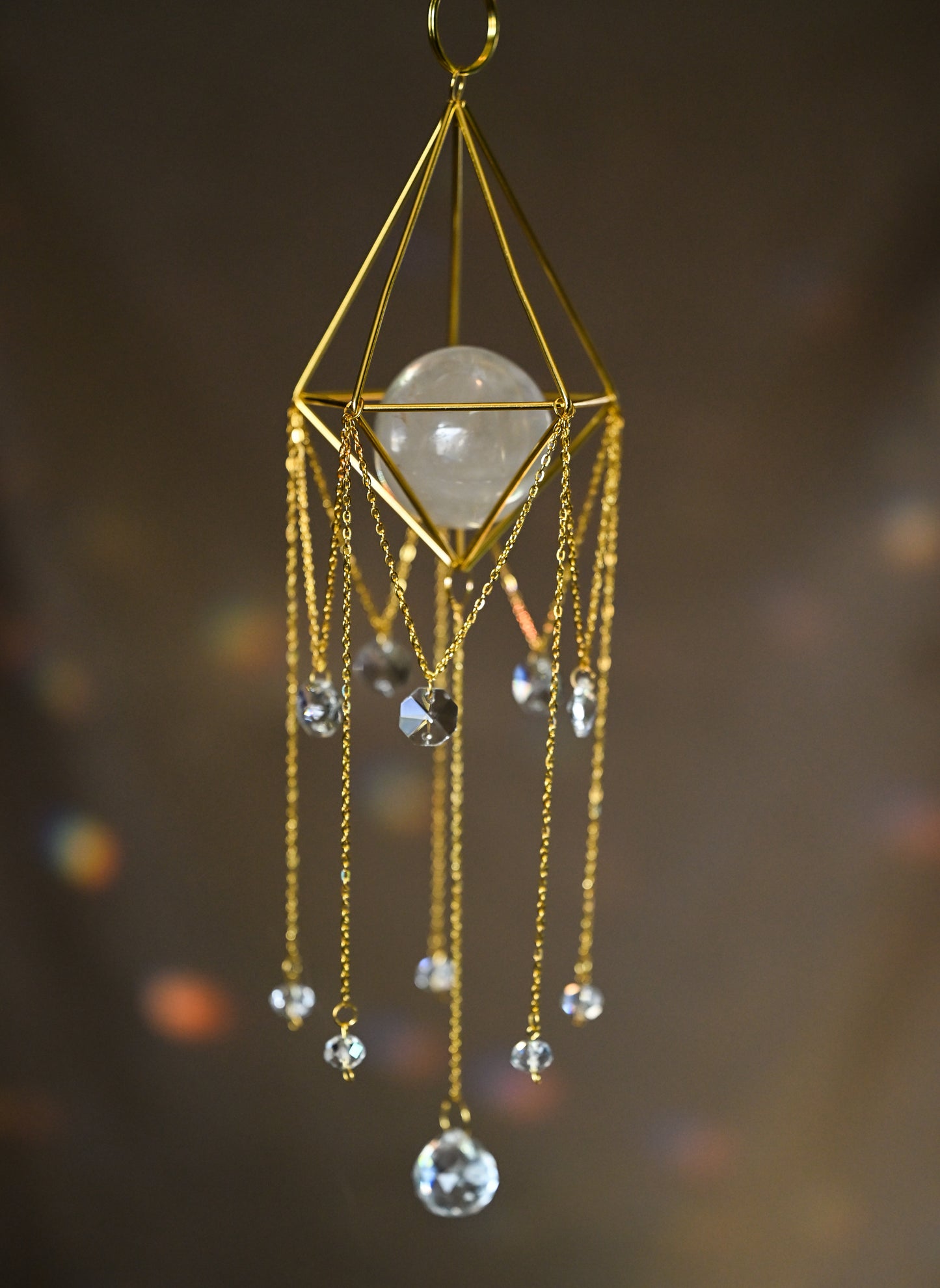 Clear Quartz Suncatcher