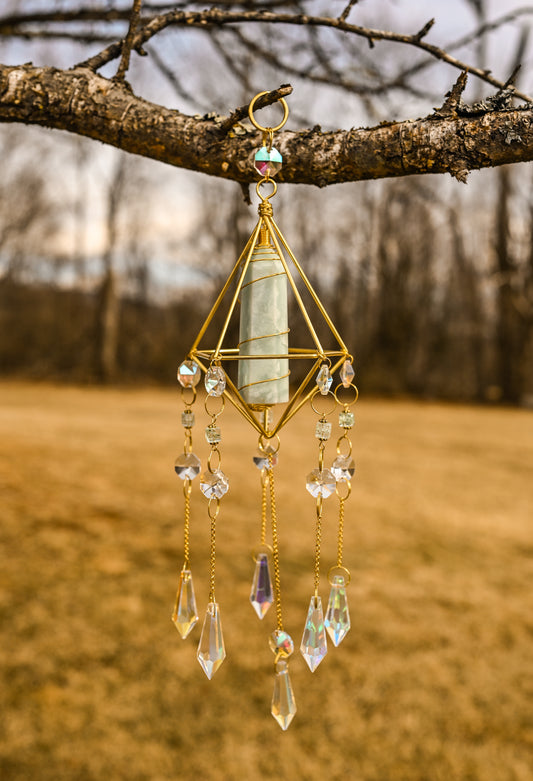 Sky Blue Quartz Suncatcher