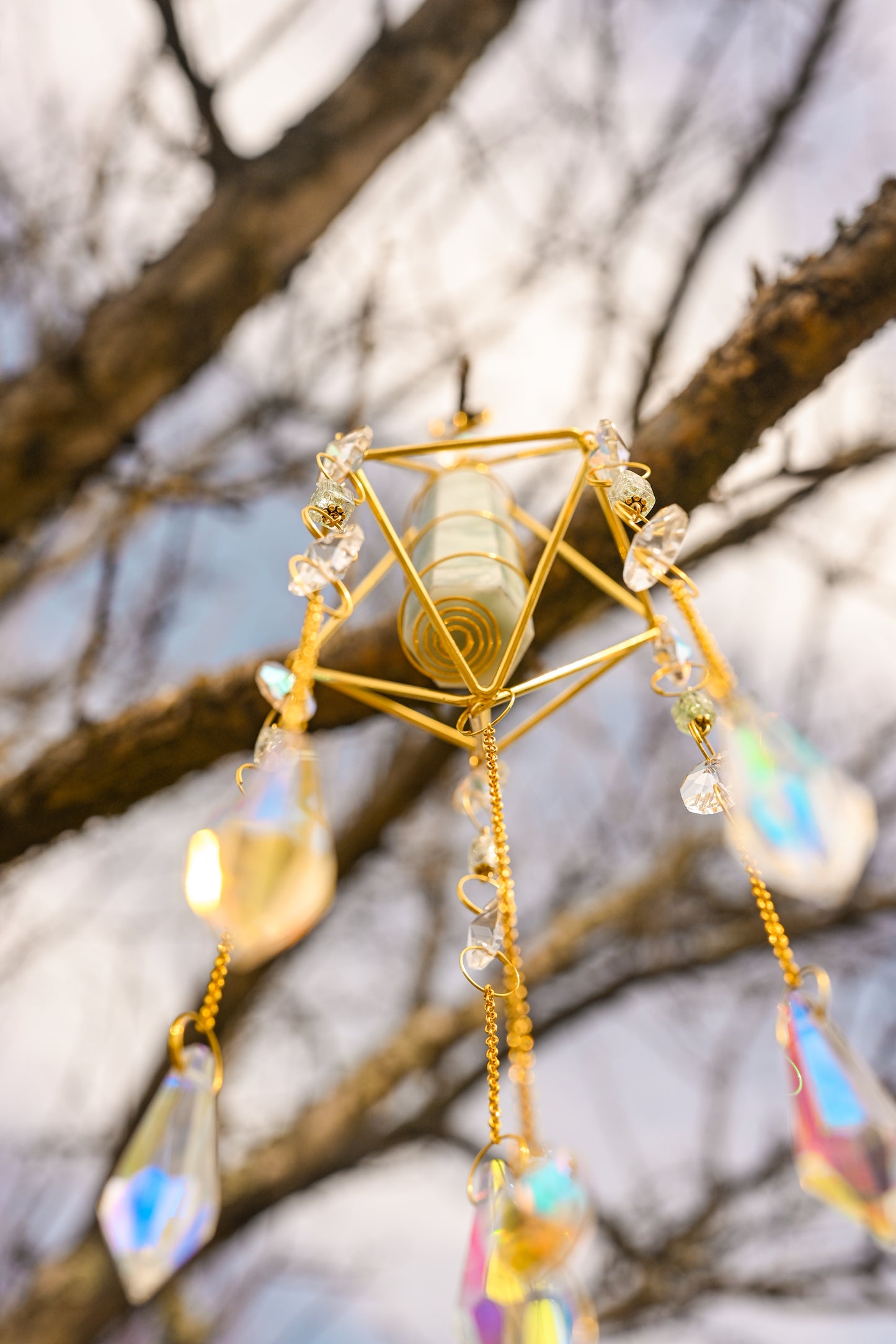 Sky Blue Quartz Suncatcher