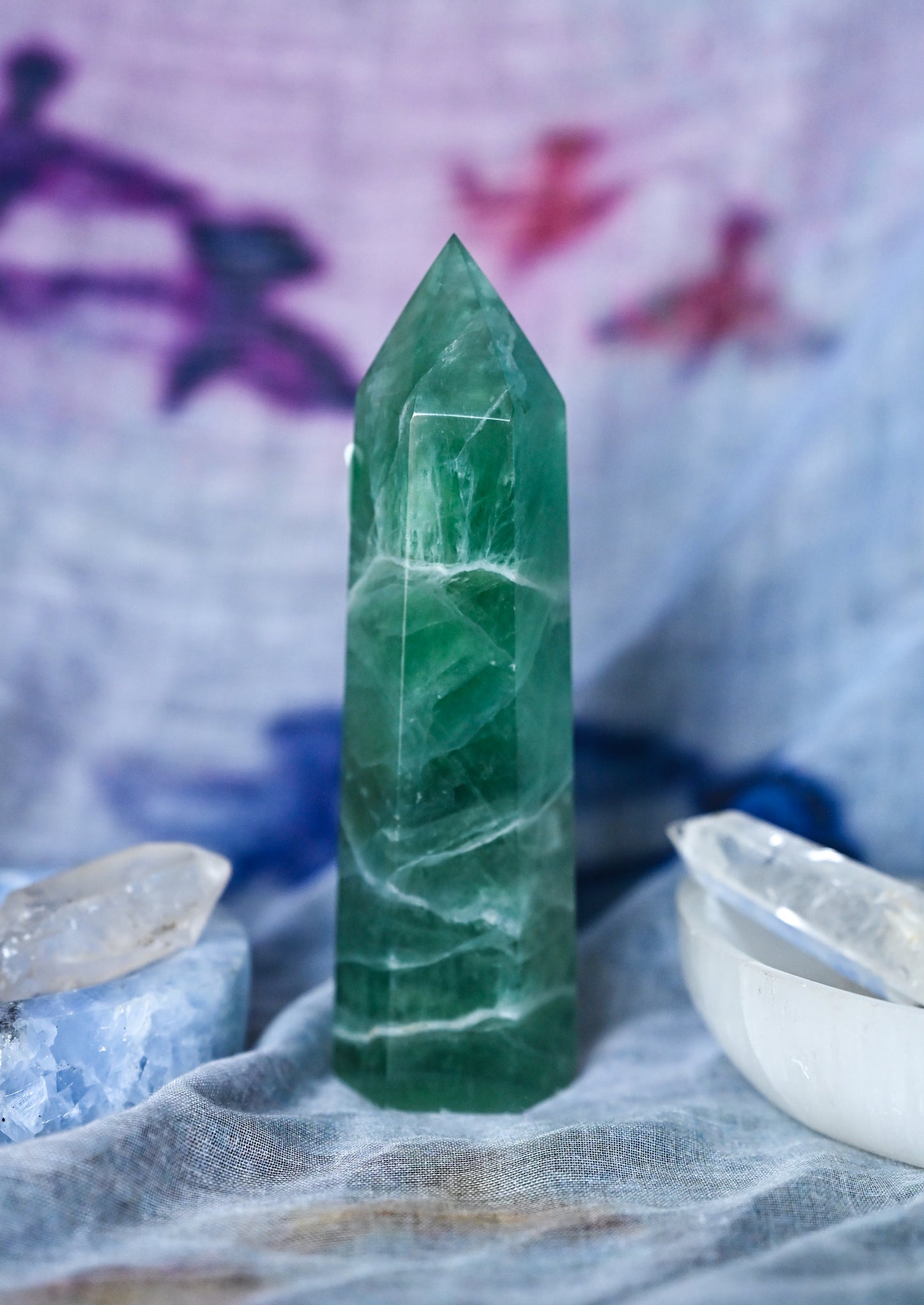 Green Fluorite Tower (Large)