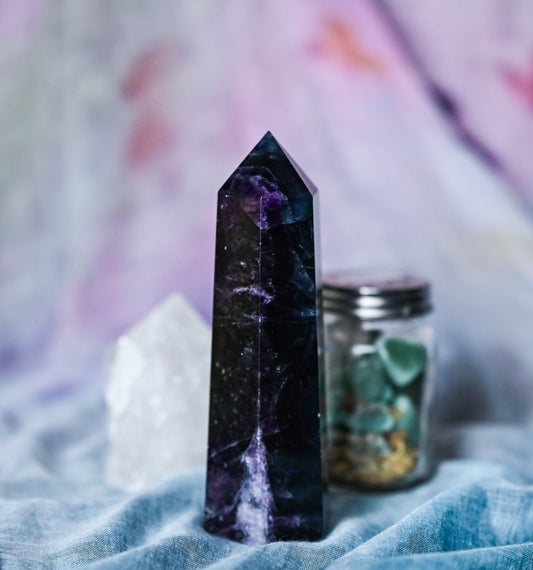 Rainbow Fluorite Large Towers