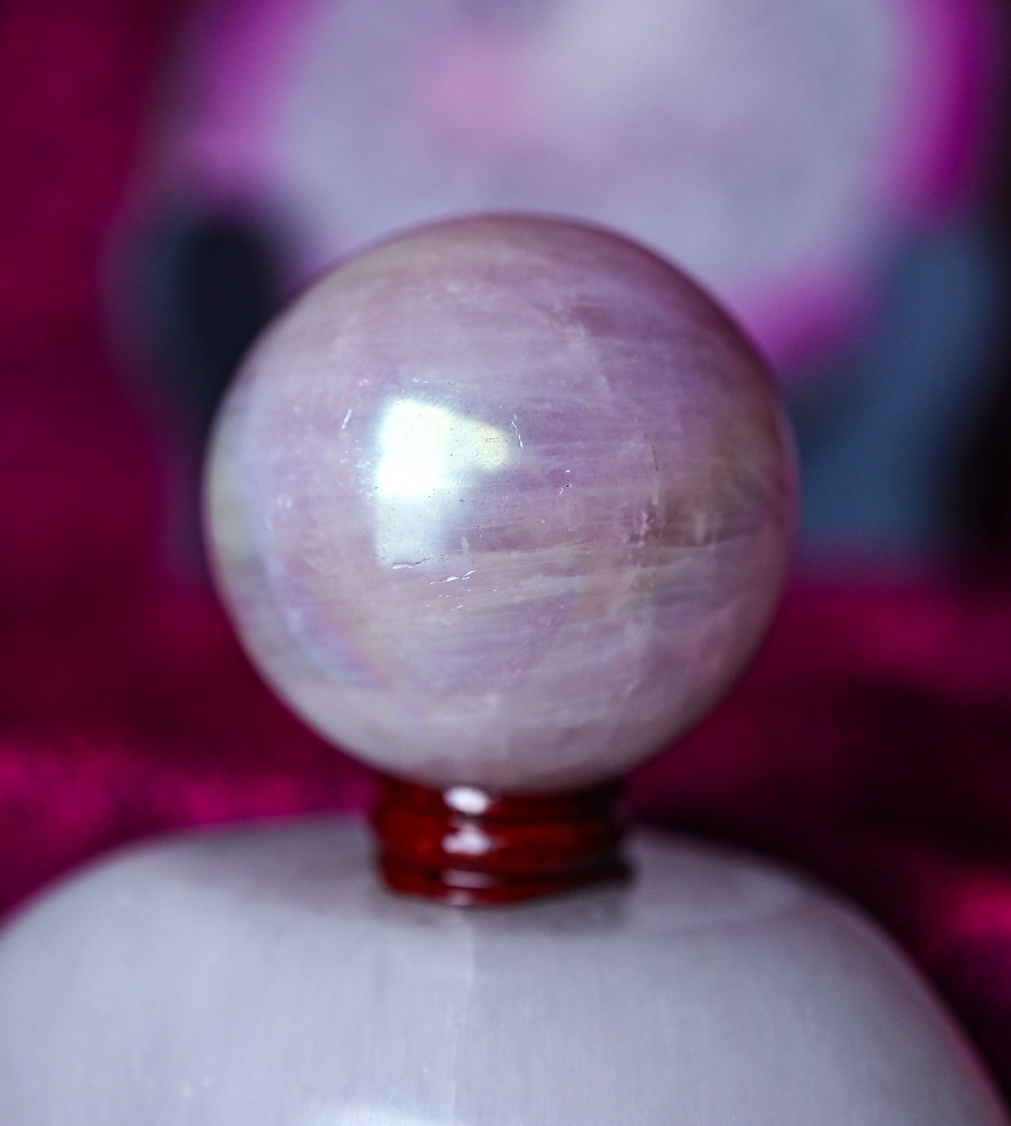 Aura Rose Quartz Sphere