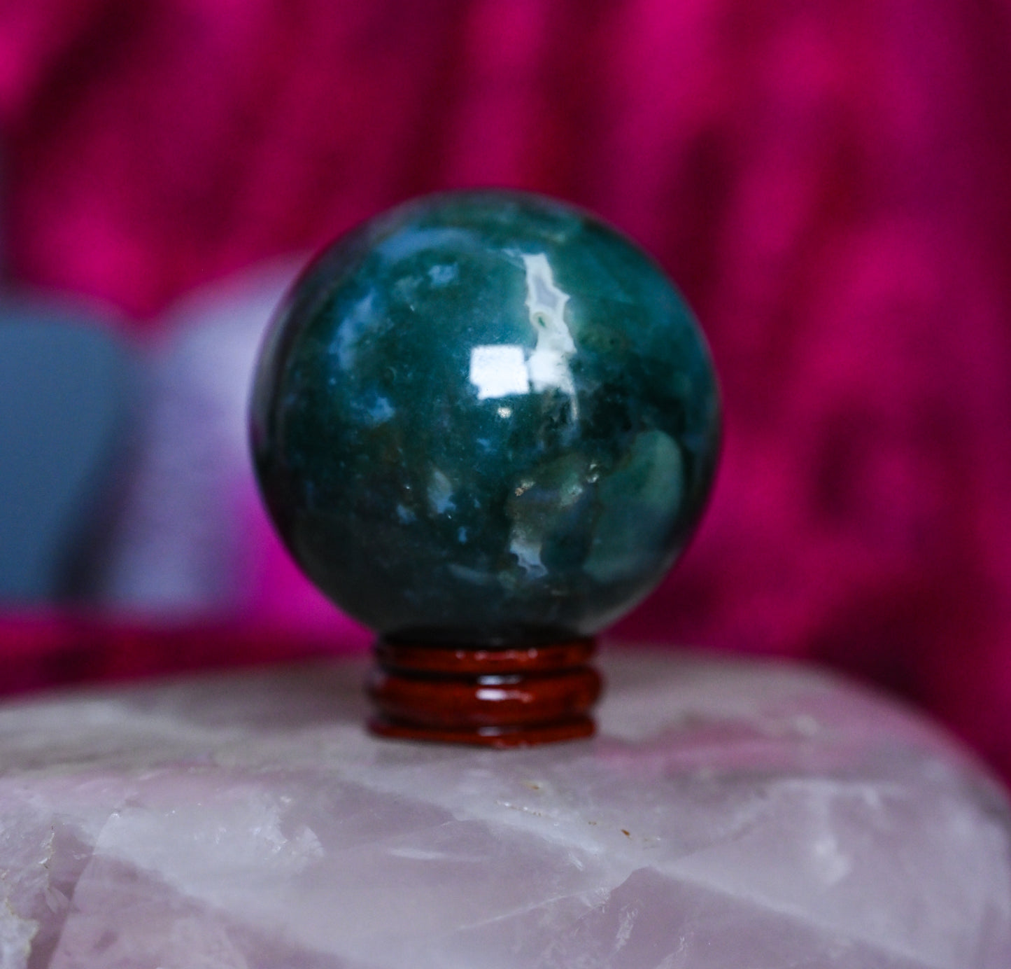 Moss Agate Sphere (2)