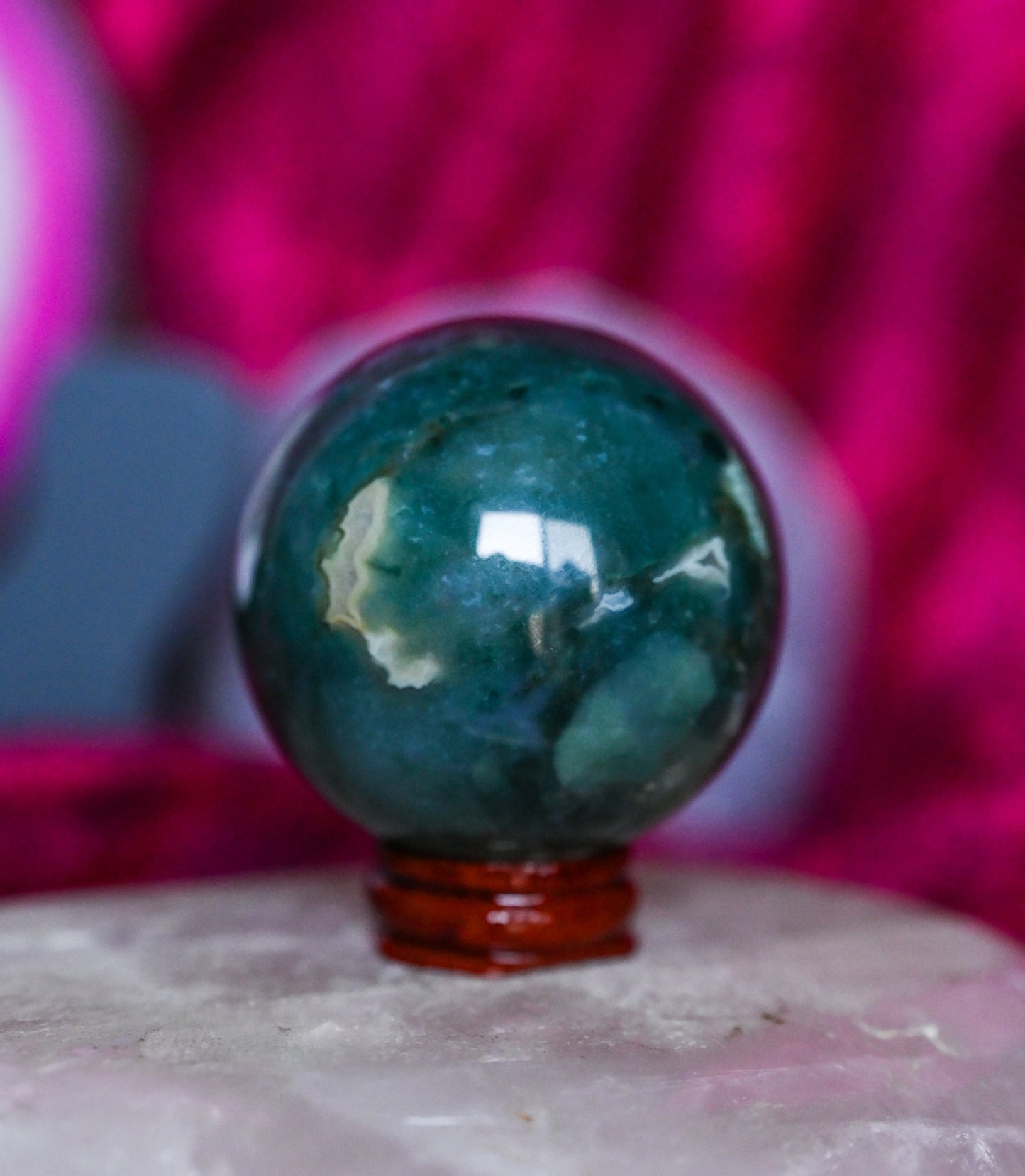 Moss Agate Sphere (2)