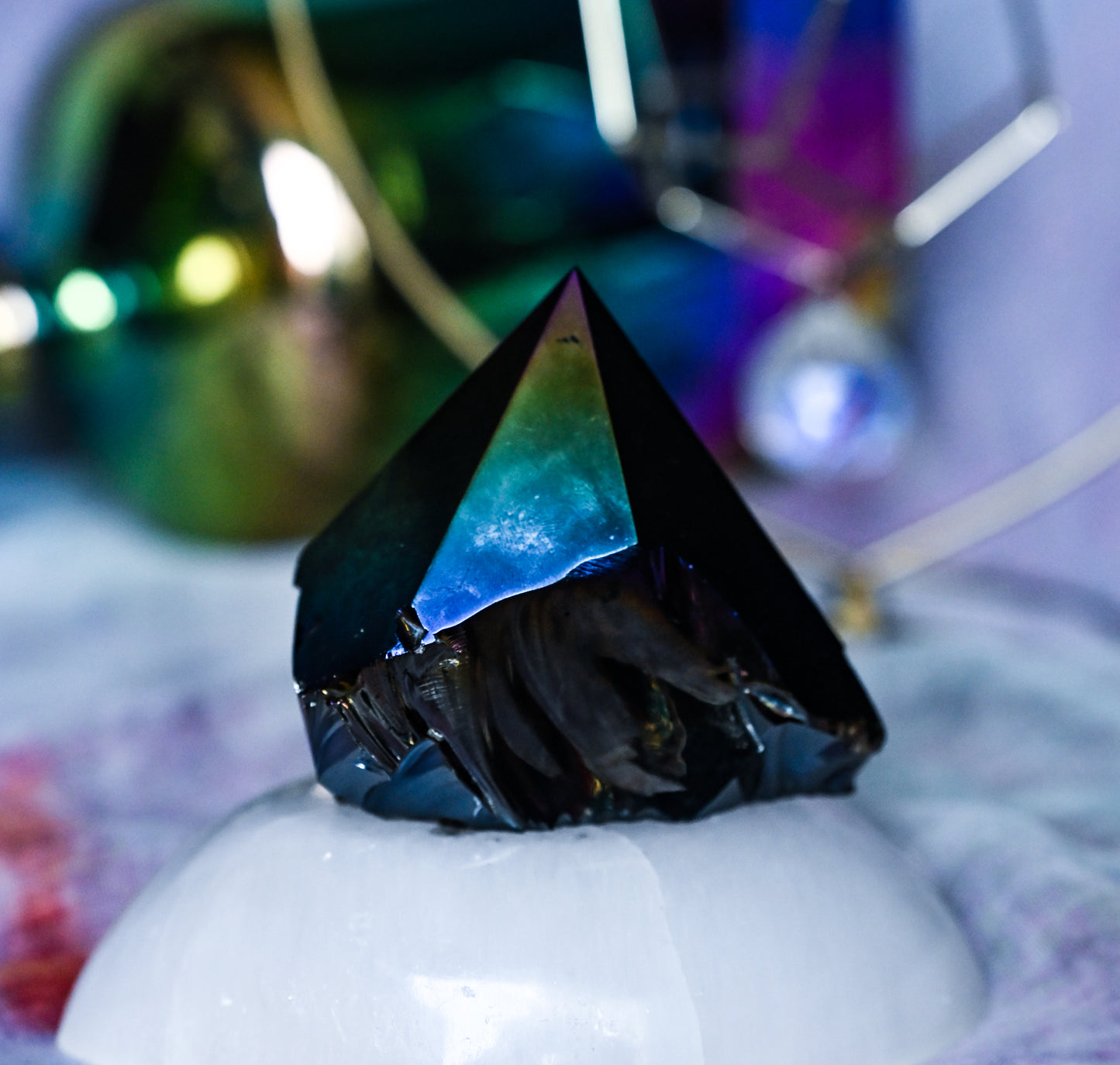 Titanium Aura Obsidian