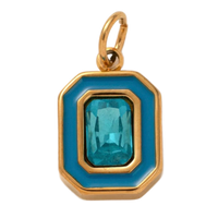 Enamel Birthstone Charms - December