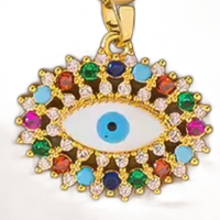 Protective Eye Charm - Multi stone (larger)