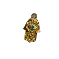 Protective Eye Charm - Light blue hamsa (small)