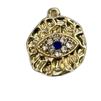 Protective Eye Charm - Hammered v1 (med)