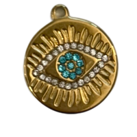 Protective Eye Charm - Blue multi stones (med)