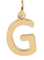 Gold Plated Initial Charms - G