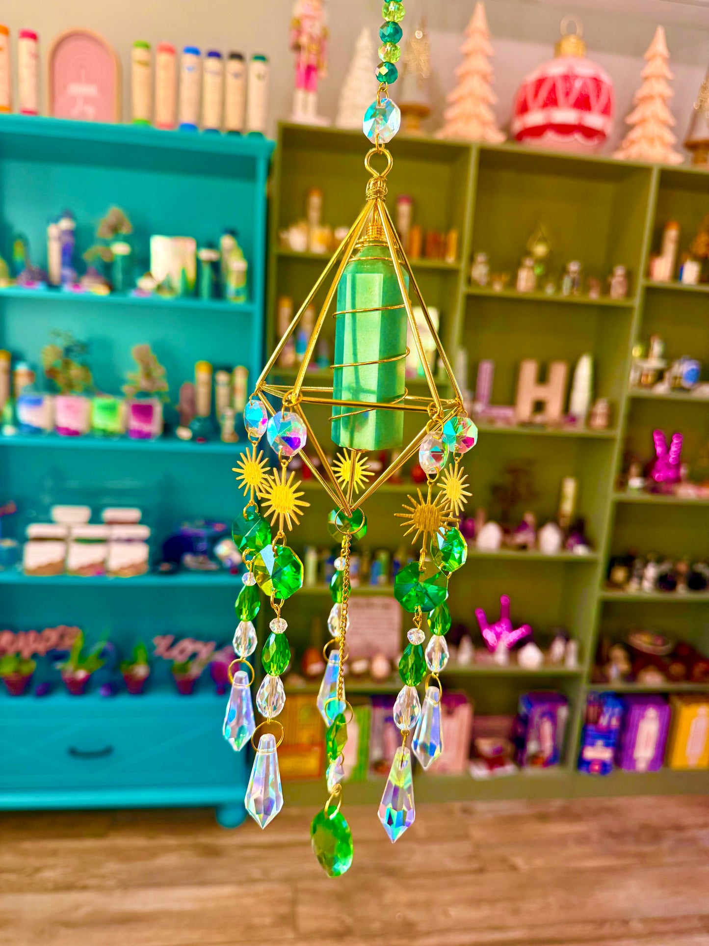 Green Aventurine Suncatcher