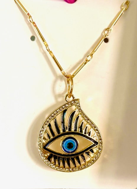 Protective Eye Enamel Pendant