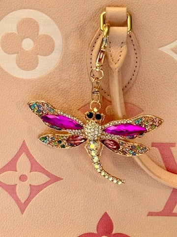 Dragonfly Crystal Charms
