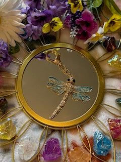 Dragonfly Crystal Charms