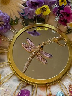 Dragonfly Crystal Charms